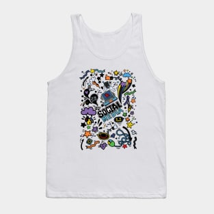 Social Media doodles Tank Top